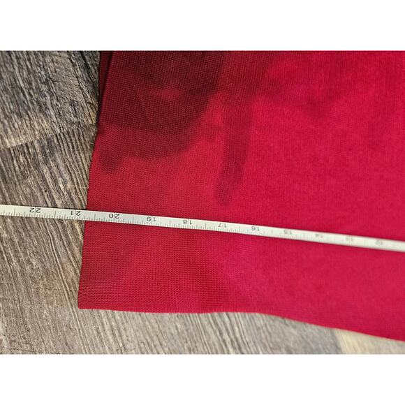 Dana Buchman red slinky silk long sleeve blouse medium stretchy Fitted * - Picture 6 of 6